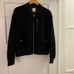 Ladies Suede Bomber Jacket